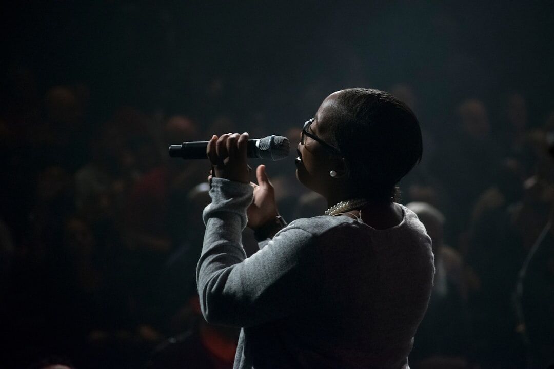 famous singer on stage